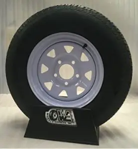 13 White Spoke Trailer Wheel with Radial ST175 80R13 Tire